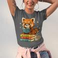 Reading Book Lover Red Panda Read Books Be Kind Stays Weird Unisex Jersey T-Shirt