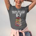Reading Book Teacher 67 Six Seven Meme Unisex Jersey T-Shirt