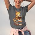 Reading Cat Books Cute Unisex Jersey T-Shirt
