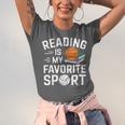 Reading Is My Favorite Sport Reading Book Lover Reader Unisex Jersey T-Shirt