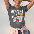 Reading Is My Tee Favorite Sport Basketball World Book Day Unisex Jersey T-Shirt