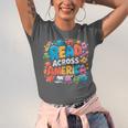 Reads Across Tee America Books Reader Reading Teacher Unisex Jersey T-Shirt