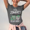 Real Zombies Read Books Zombie Unisex Jersey T-Shirt Real Zombies Read Books Zombie Unisex Jersey T-Shirt