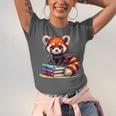 Red Panda Books Lover Reading Bookworm Unisex Jersey T-Shirt