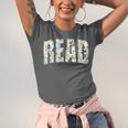 Retro Read Floral Reading Bookworm Librarian Book Lover Unisex Jersey T-Shirt Retro Read Floral Reading Bookworm Librarian Book Lover Unisex Jersey T-Shirt