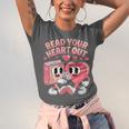 Retro Read Your Heart Out Valentine's Day Teacher Book Lover Unisex Jersey T-Shirt