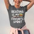 Retro Reading Is My Favorite Sport Baseball World Book Day Unisex Jersey T-Shirt
