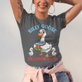 Silly Goose With Books Teacher Club School Educator Unisex Jersey T-Shirt Silly Goose With Books Teacher Club School Educator Unisex Jersey T-Shirt