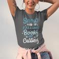 Snow Is Falling Books Are Calling Unisex Jersey T-Shirt