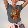 Squirrel Reading Book Lover Unisex Jersey T-Shirt