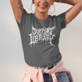 Support Your Local Library Horror Bookworm Unisex Jersey T-Shirt