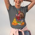 Turkey Reading Books Fall Thanksgiving Teacher Book Unisex Jersey T-Shirt Turkey Reading Books Fall Thanksgiving Teacher Book Unisex Jersey T-Shirt