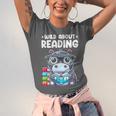 Wild About Reading Book Lover Hippo Unisex Jersey T-Shirt Wild About Reading Book Lover Hippo Unisex Jersey T-Shirt