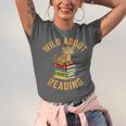 Wild About Reading Cute Leopard Teacher Kids Book Lover Unisex Jersey T-Shirt