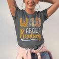 Wild About Reading Lover Bookworm Library Teacher Zoo Animal Unisex Jersey T-Shirt