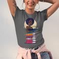 Woman And Books Stack Afro Girl Reading Lover Unisex Jersey T-Shirt Woman And Books Stack Afro Girl Reading Lover Unisex Jersey T-Shirt
