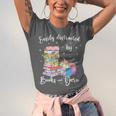 Yarn Quote Easily Distracted By Books And Yarn Reader Unisex Jersey T-Shirt