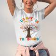 100 Days In The Books Reading Teacher 100th Day Of School Premium Unisex Jersey T-Shirt