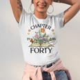 1986 Chapter Forty 40th Birthday Wildflower Book Unisex Jersey T-Shirt