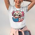 Adorable Book Lover Axolotl With Reading Glasses Cute Unisex Jersey T-Shirt Adorable Book Lover Axolotl With Reading Glasses Cute Unisex Jersey T-Shirt