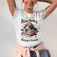 Basset Hound Dog Breed I Just Want To Read Books And Pet My Unisex Jersey T-Shirt
