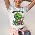Book Lover Reading Dinosaur Readosaurus Library Unisex Jersey T-Shirt