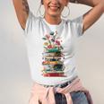 Book Stack With Flowers Reading Lover Bookish Unisex Jersey T-Shirt Book Stack With Flowers Reading Lover Bookish Unisex Jersey T-Shirt