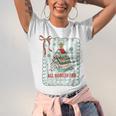 All Booked For Christmas Book Xmas Tree Coquette Bow Lights Unisex Jersey T-Shirt