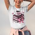 All Booked For Valentine's Teacher Coquette Bow Coffee Book Unisex Jersey T-Shirt