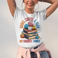 Books Coffee & Yarn Lover My Favorite Things Unisex Jersey T-Shirt