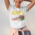 Books Are My Love Language Stack Unisex Jersey T-Shirt