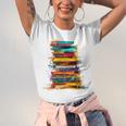 Books Painting Colorful Art Abstract Graphic Books Unisex Jersey T-Shirt Books Painting Colorful Art Abstract Graphic Books Unisex Jersey T-Shirt