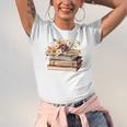Booktrovert Vintage Wildflowers Books For Book Lovers Unisex Jersey T-Shirt