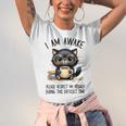 Cat Glasses Coffe Books I Am Awake Please Respect My Privacy Unisex Jersey T-Shirt