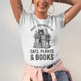 Cats Plants And Books Shirt Plant Lover Gardening Unisex Jersey T-Shirt Cats Plants And Books Shirt Plant Lover Gardening Unisex Jersey T-Shirt