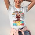 Education Is Freedom Afro Books Unisex Jersey T-Shirt