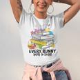 Every Bunny Loves To Read Easter Cute Reading Books Lover Unisex Jersey T-Shirt
