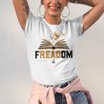 Freadom Anti Banned Books Lovers Reading Librarian Bookworm Unisex Jersey T-Shirt