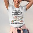 Gardening & Library Lover Books Reading Plants Cute Unisex Jersey T-Shirt Gardening & Library Lover Books Reading Plants Cute Unisex Jersey T-Shirt