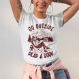 Go Outside Read a Book Vintage Bibliophiles Unisex Jersey T-Shirt Go Outside Read a Book Vintage Bibliophiles Unisex Jersey T-Shirt