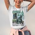 Godzilla Ocean Scene Comic Book Illustration Movie Monster Unisex Jersey T-Shirt