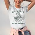 Hot Girls Read Books Bookish Booklover Christmas Unisex Jersey T-Shirt