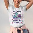 Just A Girl Who Loves Dragons And Books Lover Reading Book Unisex Jersey T-Shirt Just A Girl Who Loves Dragons And Books Lover Reading Book Unisex Jersey T-Shirt