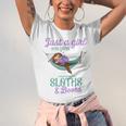 Just a Girl Who Loves Sloths And Books Unisex Jersey T-Shirt