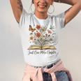 Just One More Chapter Open Book Flowers Unisex Jersey T-Shirt
