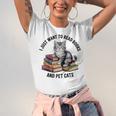 I Just Want To Read Books And Pet Cats Raglan Baseball Tee Unisex Jersey T-Shirt I Just Want To Read Books And Pet Cats Raglan Baseball Tee Unisex Jersey T-Shirt