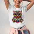 Owl With Glasses And Book Reading Unisex Jersey T-Shirt