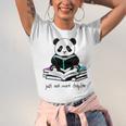 Panda Reading Chapter Books Unisex Jersey T-Shirt Panda Reading Chapter Books Unisex Jersey T-Shirt