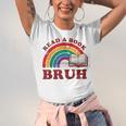 Read A Book Bruh Rainbow Vintage Reading Library Student Unisex Jersey T-Shirt Read A Book Bruh Rainbow Vintage Reading Library Student Unisex Jersey T-Shirt