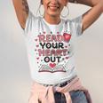 Read Your Heart Out Love Book Valentine Teacher Bookworm Unisex Jersey T-Shirt